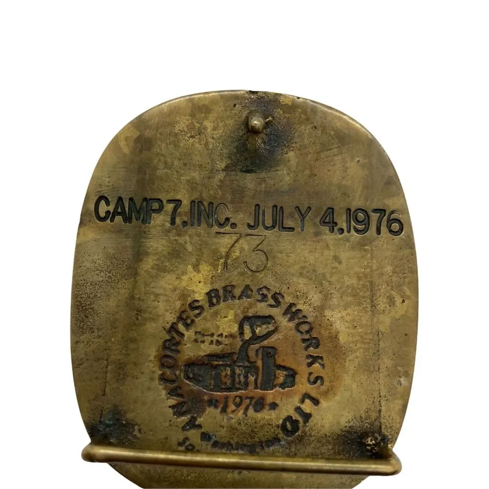 Buckle Belt Native American Company Camp 7 Anacortes Brass Works Ltd Mens 1976